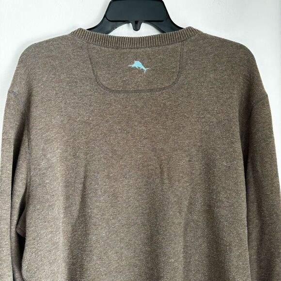 Tommy Bahama Men’s reversible v-neck knit sweater brown blue size large EUC! - Picture 6 of 10